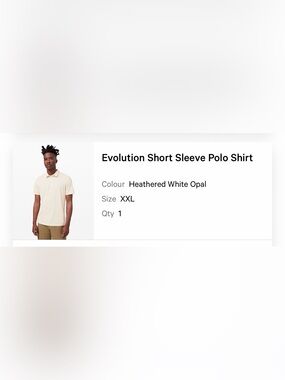 Revolution Evolution Short Sleeve Polo - Heathered White Opal